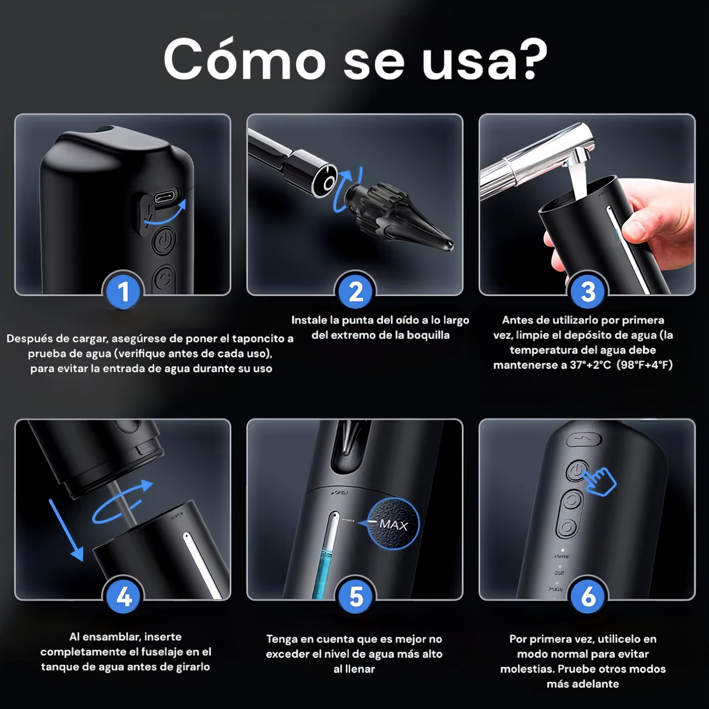 Dúchate las orejas, por favor